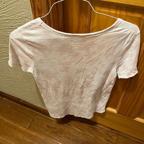 Abercrombie & Fitch size small Pink and white washed tee - Picture 4 of 5